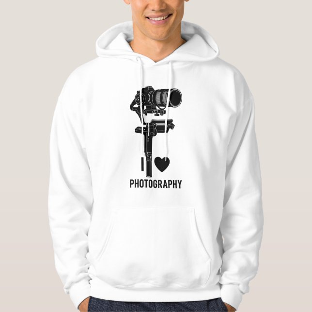 Photography Lover Camera Art Pullover Hoodie (Frente)