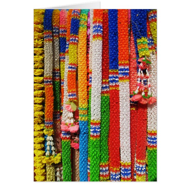 Phuang Maalai - Cartão Floral Tailandês Garland (Frente)
