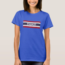 Phuket Thailand in Thai Flag T-Shirt
