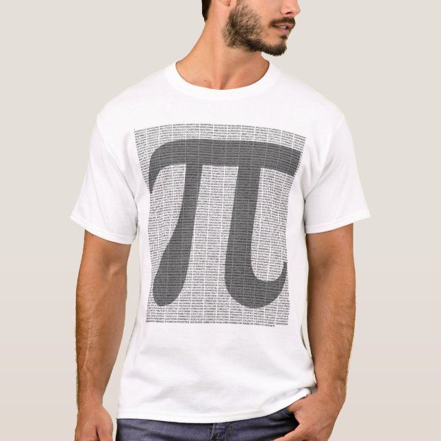 Pi ao t-shirt de 10.000 decimais (Frente)