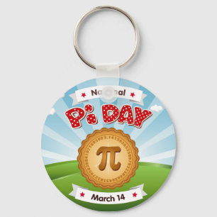 Pi Day, Comemore Matemática, Coma Pie! Chaveiro