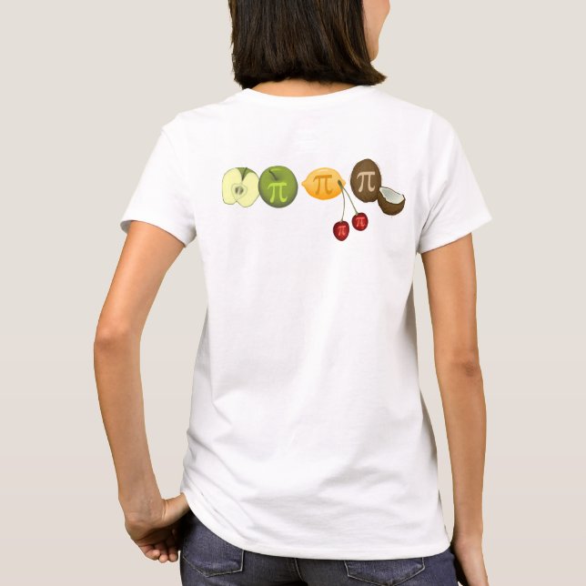 Pi Day, Pi em T-Shirt de várias frutas (Verso)
