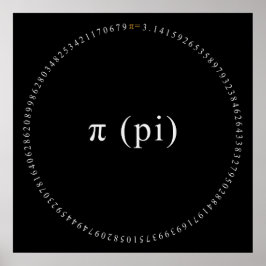Pi, o Poster da Constante Matemática Irracional