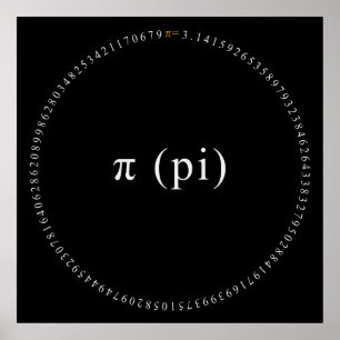 Pi, o Poster da Constante Matemática Irracional