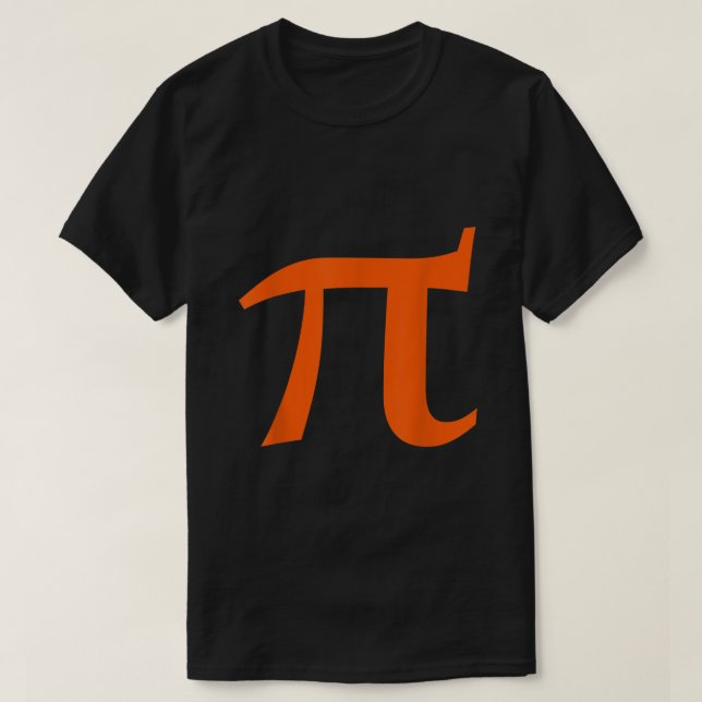 Pi símbolo camisa laranja pi dia professor de mate (Frente do Design)