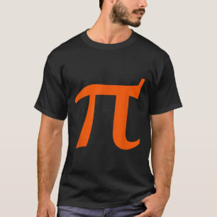 Pi símbolo camisa laranja pi dia professor de mate