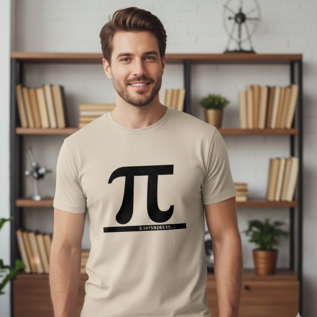 Pi Symbol 3.14 Infinite Decimal Math T-Shirt (Criador carregado)