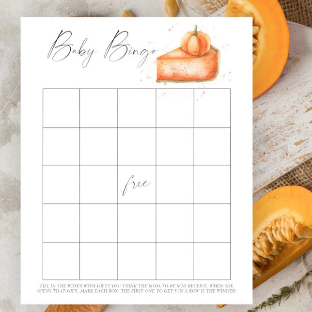 Piada de abóbora - Jogo do bingo do bebê (Criador carregado)