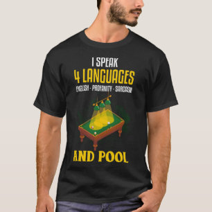 Piada de Camisas Engraçado Piscina de Billard Sarc