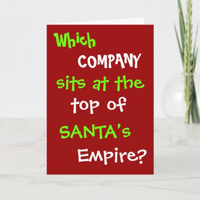 Piada de Cartão de Natal do Advogado Fiscal Engraç (Frente)