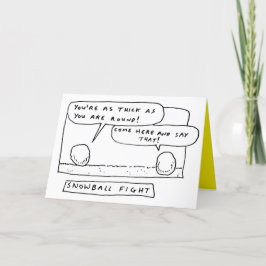 Piada de Cartões de Bola de Neve de Natal