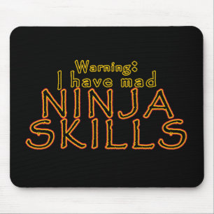 Piada engraçada Mousepad de Ninja
