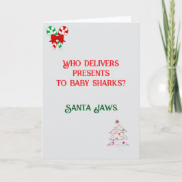 Piada engraçada projetada para cartão de Natal