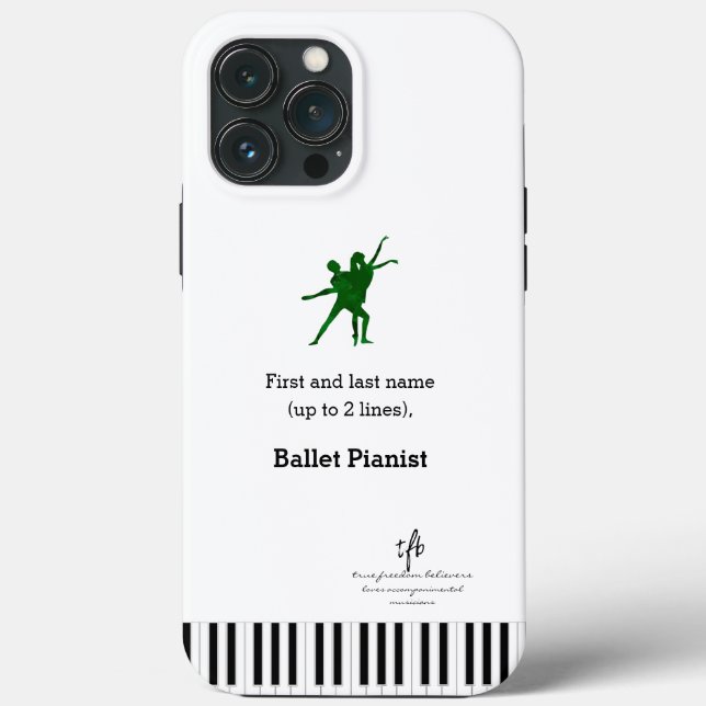 Pianista de Balé I PDD verde profundo (Verso)