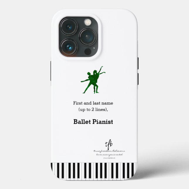 Pianista de Balé I PDD verde profundo (Verso)
