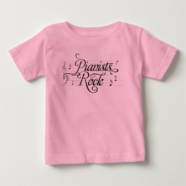 Pianistas Rock Musical's Kids Camiseta (Frente)
