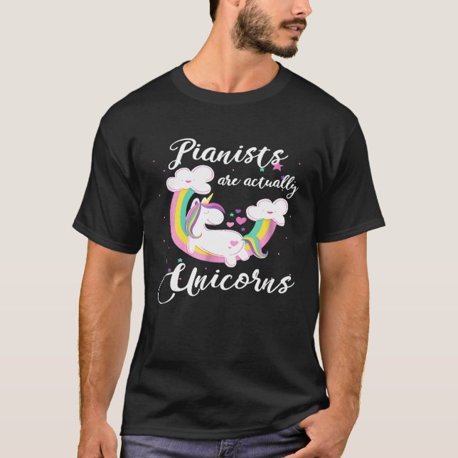Pianistas São Camisas De Unicórnios (Frente)