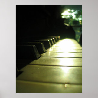 Piano 18x24 em Poster de luz solar