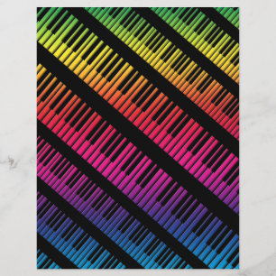 Piano Chega Arco-Íris De Cor