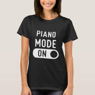 Piano Jogadores Engraçados Modo T Camisas Oferece