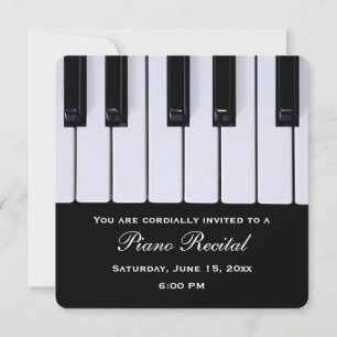 Piano Keys Piano Considerando Convites