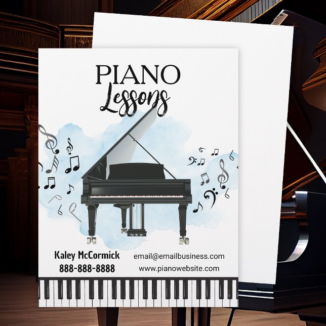 Piano Lessons Music Flyer (Criador carregado)