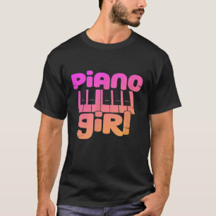 Piano Moça Camisa Pianista Pianista Engraçado Pian