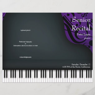 Piano Negro no Programa Considerando Púrpura dobra