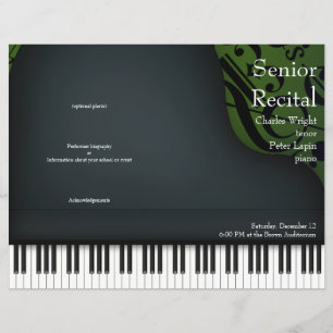 Piano ou Vocal Considerando Green Foled Program