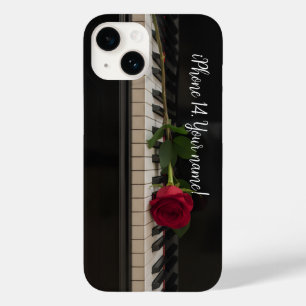 Piano Personalizado com uma rosa vermelha - românt