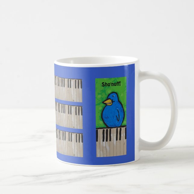 Piano que pratica a caneca engraçada (Direita)