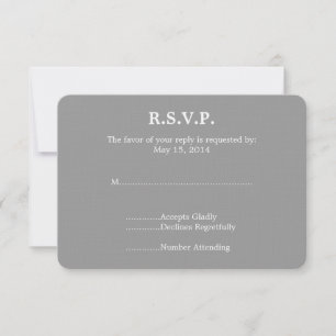Piano que Wedding RSVP