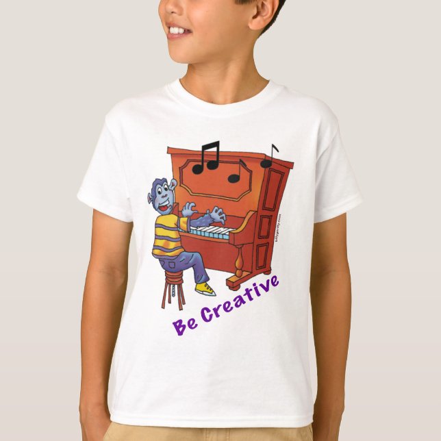 Piano - seja t-shirt criativo (Frente)