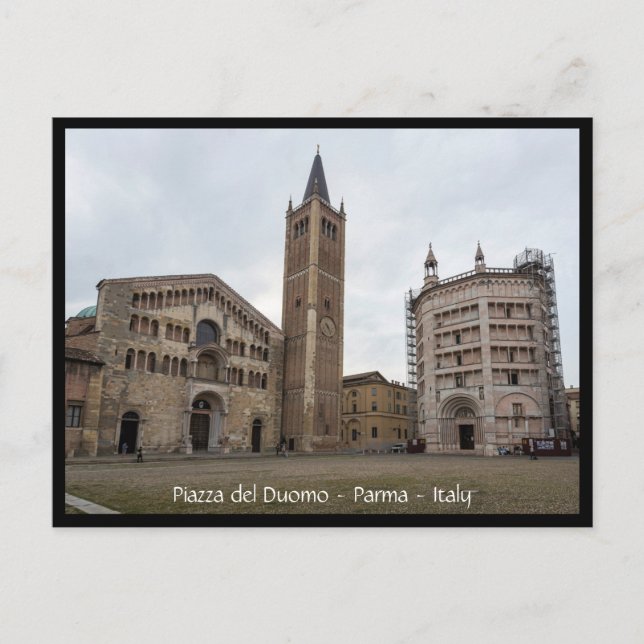 Piazza del Duomo, Parma, Itália Cartão postal (Frente)