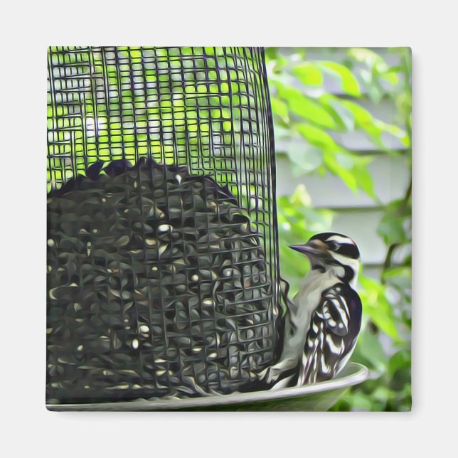 Pica-pau com íman de refrigerador de alimentação d (Frente)