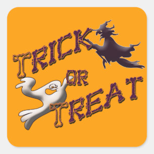 Picar ou Tratar Adesivos Gráficos do Halloween