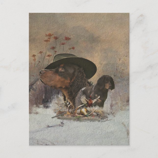 Picardy Spaniel , Cartão postal da temporada de ca (Frente)