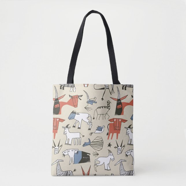 Picasso's Menagerie Tote Bag (Frente)