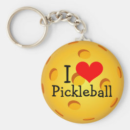 Pickleball Chaveiro - "I Love Pickleball"