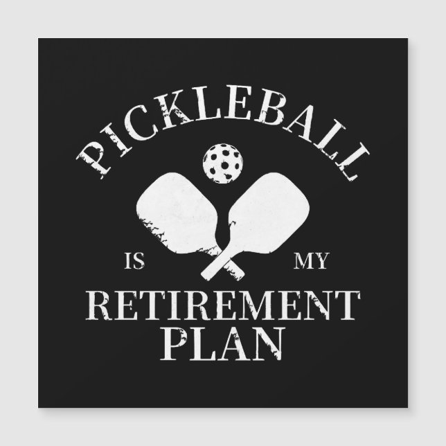 pickleball é meu plano de aposentadoria (Frente)