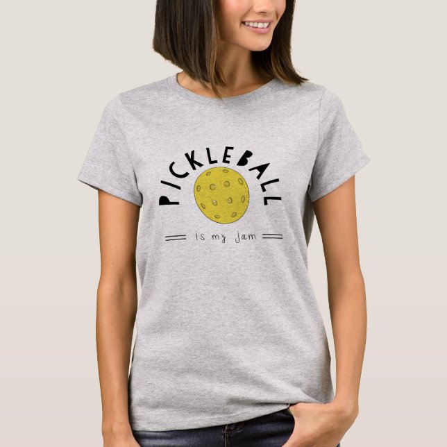 Pickleball é minha camiseta de geleia (Frente)
