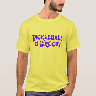 "Pickleball é" t-shirt Groovy da Laço-Tintura (a