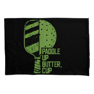 Pickleball Engraçada Paddle Para Cima Manteiga