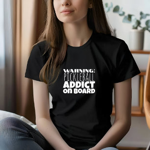 Pickleball lança slogan laranja engraçado T-Shirt