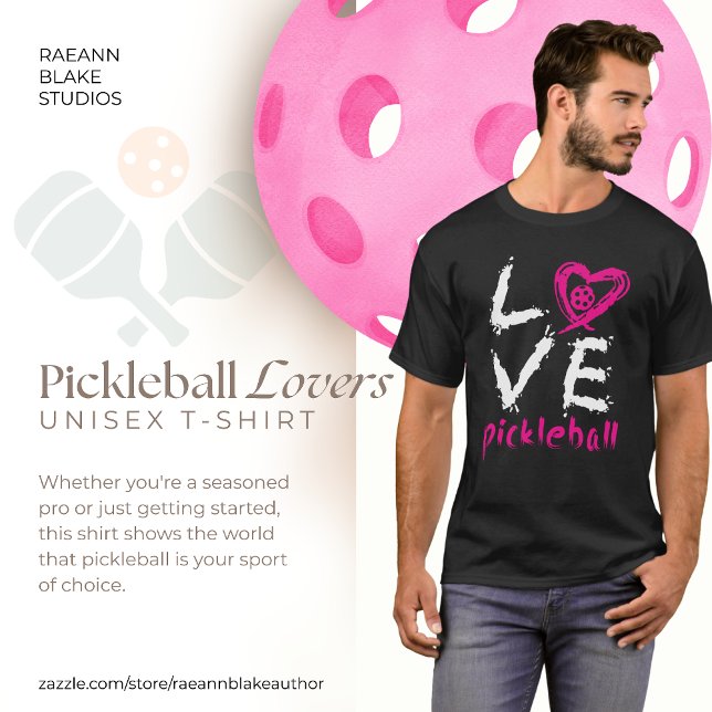 Pickleball Lover's Unisex T-Shirt (Criador carregado)