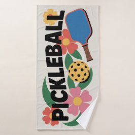 Pickleball Paddle E Toalha De Esportes Florais De