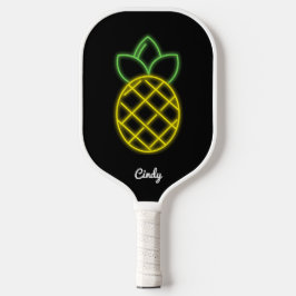 Pickleball Paddle Negra-Negra-Ananás Personalizado