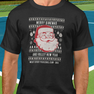 Pickleball Personalizado De Suéter De Natal Engraç