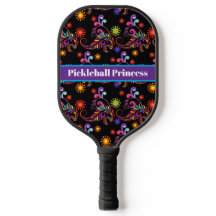 Pickleball Princesa Picleball Floral de abstrato
