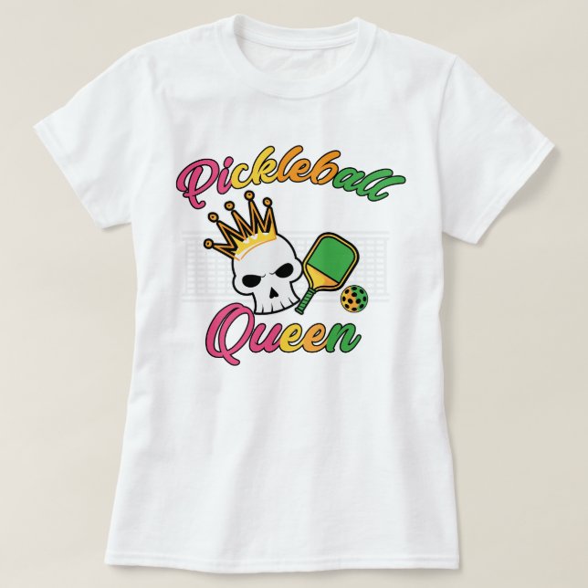 Pickleball Queen T-Shirt (Frente do Design)